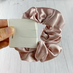 Elegant Satin Silk Hair Scrunchie - Black Hair Accessory (Color 2)