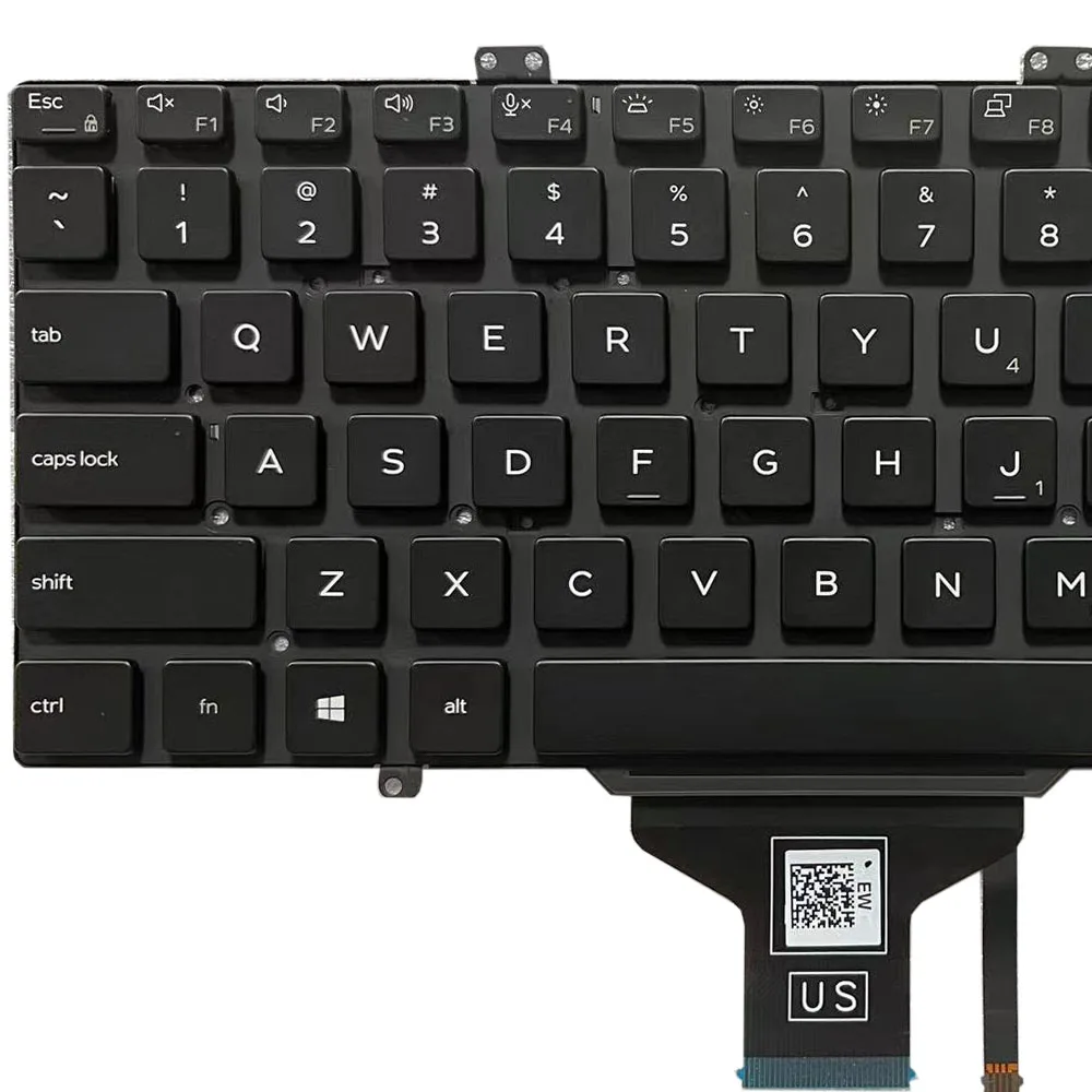 Backlit Eua Teclado Latino para Dell Latitude 5400 5401 5410 5411 7400 7410 com Ponto de Rato Vara 0rn86f 0y1f5w Pk132ee2b22 Novo - Imagem 3