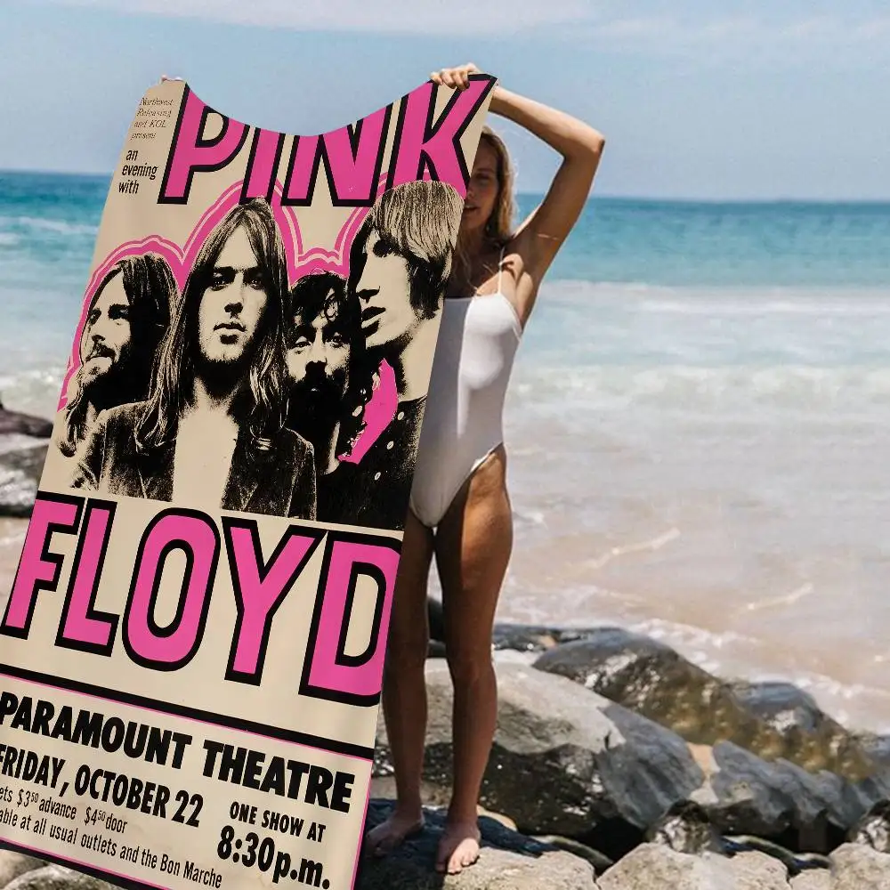 Rock Band P-PinK F-Floyd Microfiber Printed Beach Towel Mountain Climbing Yoga Beach Swimming Running Absorbent Soft Towel