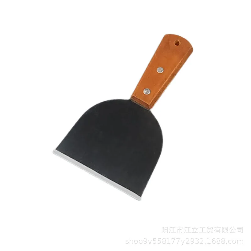Triangle Stainless Steel Iron Board Cooking Utensil Multi Purpose Steak Hand Grabbing Pancake Shovel Restaurant Iron Board Cooking