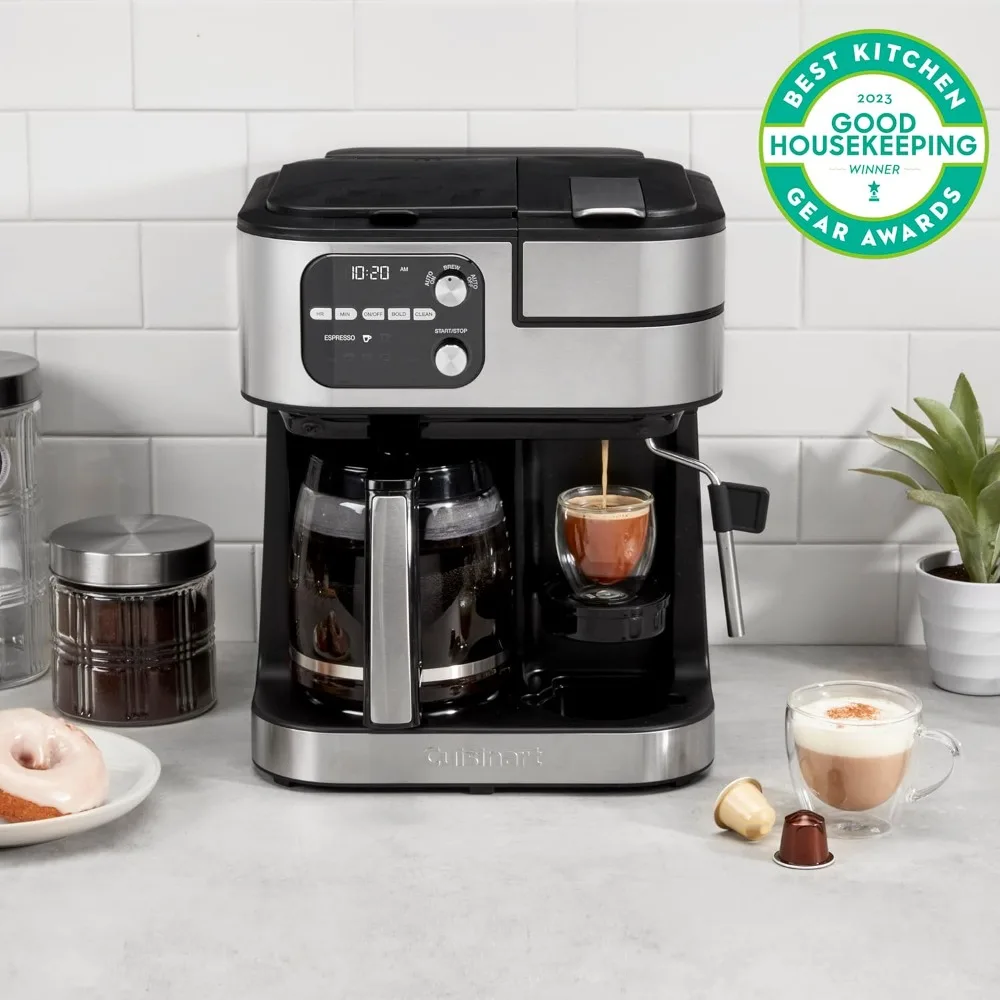 Coffee Maker Barista System, Coffee Center 4-In-1 Machine, Single-Serve Coffee, Espresso & Nespresso Capsule Compatible