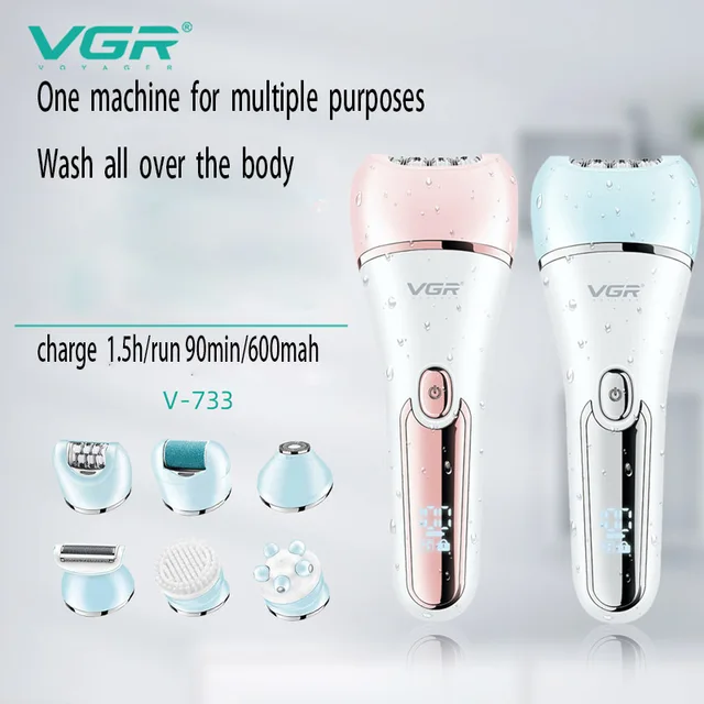 VGR Elettrico Donne Epilatore Rasoio Femminile Gamba Corpo Depilazione Labbro Mento Depilatorio Lady Bikini Trimmer Rimozione Dei Capelli Del Viso 5