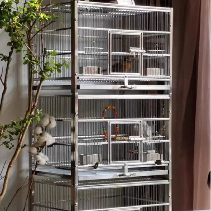 View of Bird Habitat Cage