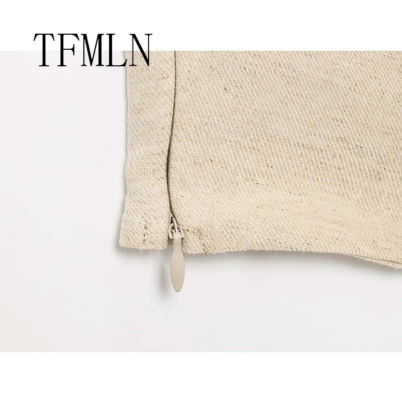 TFMLN Women's New Fashion Asymmetrical Tops Pleated T-shirt Top Retro Sleeveless Women's T-shirt Chic Top