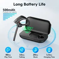 New Bee M51 Bluetooth 5.2 Wireless Headset Earphones Headphone with Dual-Mic CVC8.0 Noise Cancelling Handsfree Business Earbuds 2