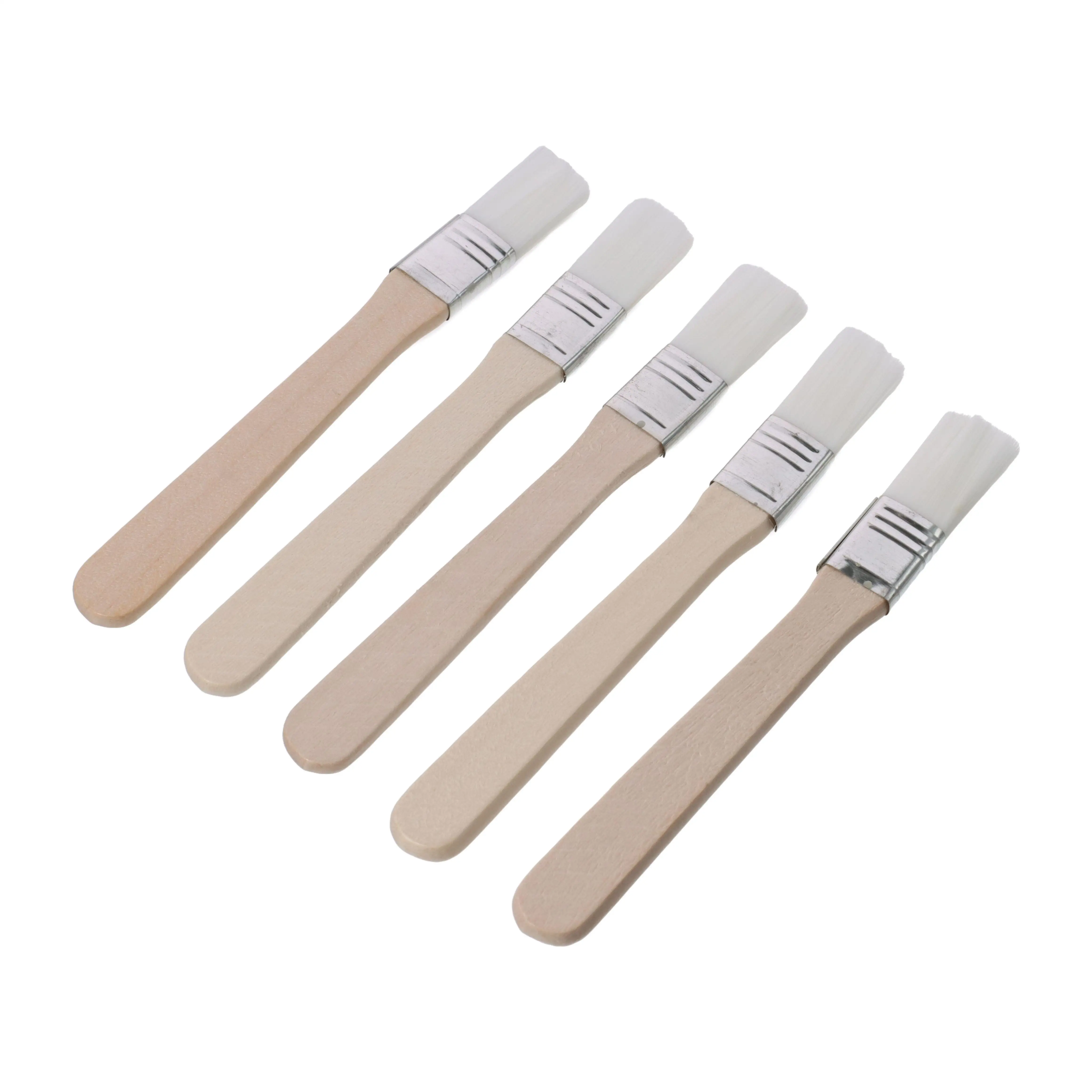 0.6" Width Small Paint Brush Nylon Bristle with Wood Handle Painting Tool for Wall Door Cabinets Furniture 1PC painting brushes