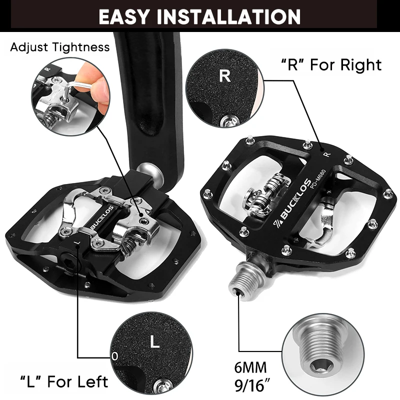 BUCKLOS Mtb Pedals 4
