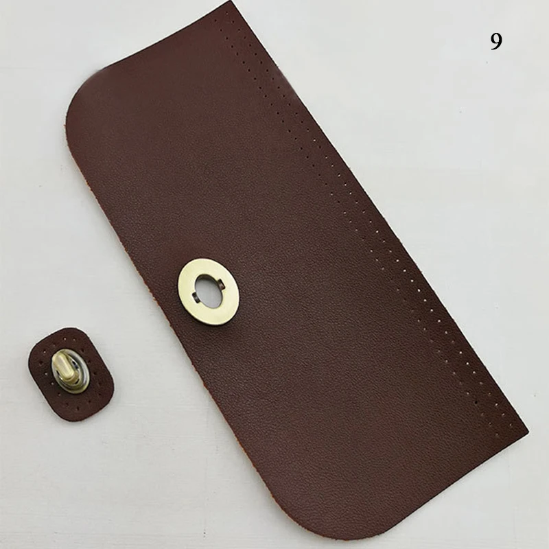 Tasche Klappen bezug Damen Häkel tasche Zubehör DIY Pu Leder Klappe Material Häkeln Handtasche Tasche Teile für gestrickte Tasche hand gefertigt – Detail 17
