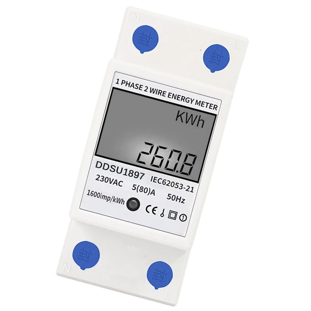 Aicharynic - Compteur électrique numérique LCD - Compteur électrique  numérique - Aicharynic : : Bricolage