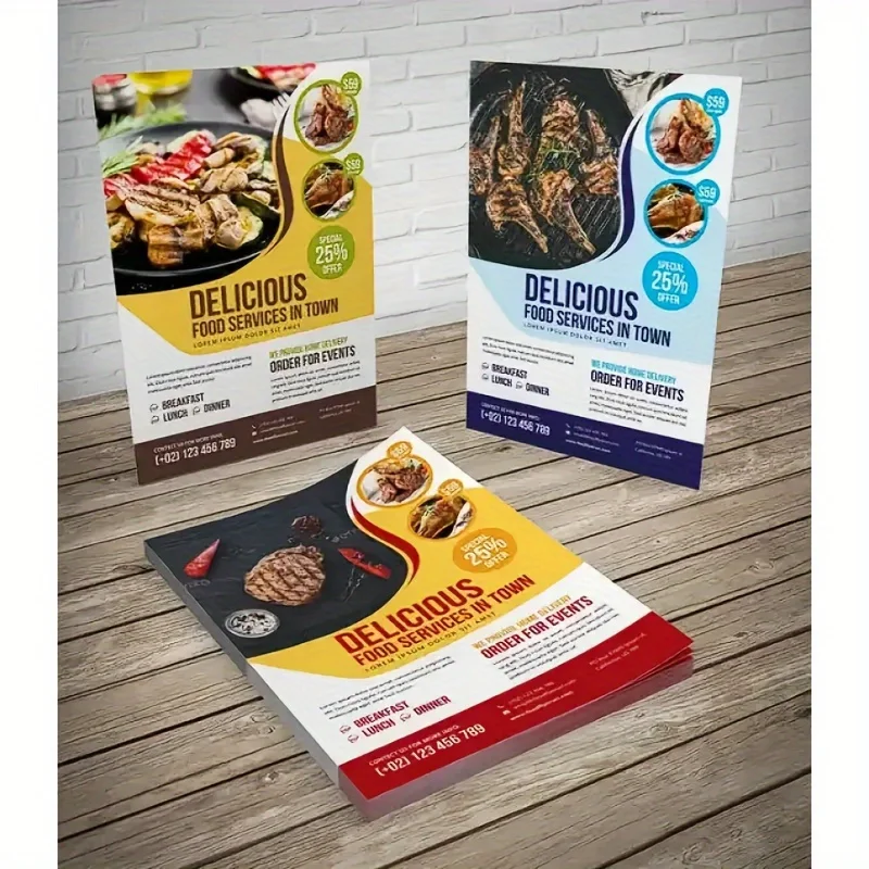 flyers A4 A5 A6 size 150gms paper printed poster color Advertising Flyer poster double sided