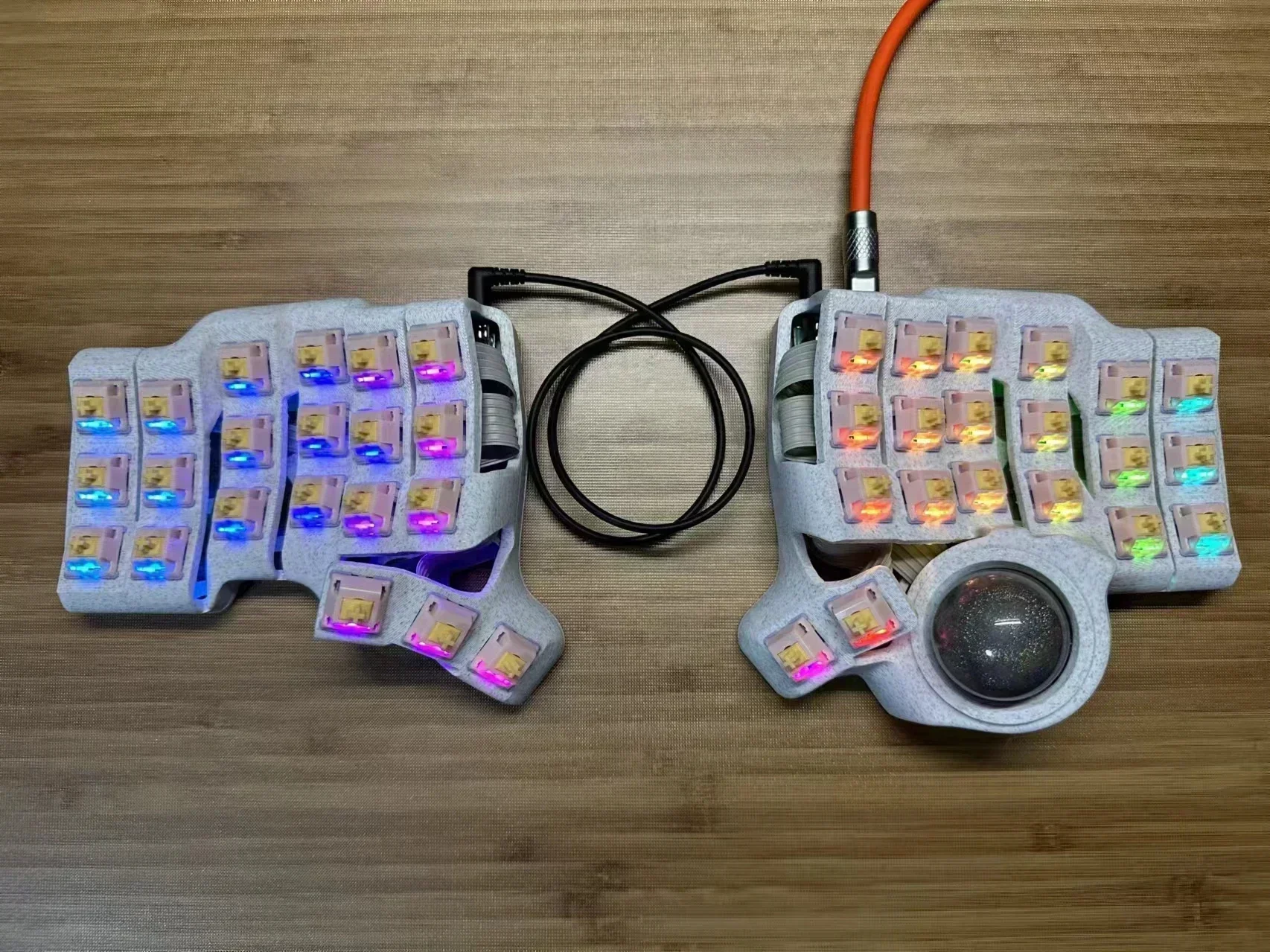 Charybdis-ミニキーボード分割キット,有線シングルモード,RGB軸,legboy