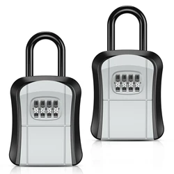 ORIA Key Lock Box Wall Mount Key Safe Box Waterproof Key Storage Box with 4 Digit Combination for Home Office Garage