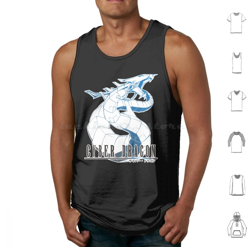 Cyber Dragon In Final Fantasy Style Canotte Gilet Senza Maniche Yugioh Yu Gi Oh Anime Kaiba Seto Kaiba Duel Gx Yugi Meme Game