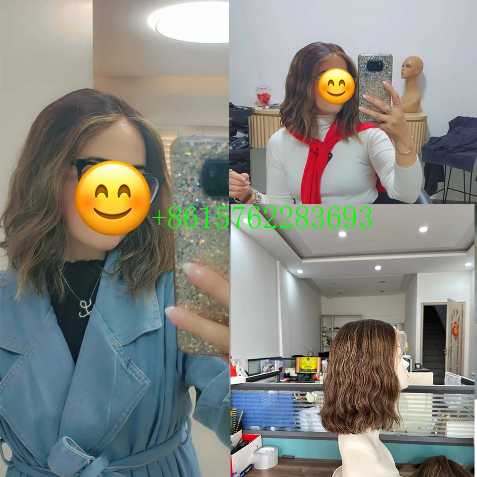 Tsingtaowigs 앨리스 레이스 탑 12 인치 짧은 길이 물결 모양의 머리 최..