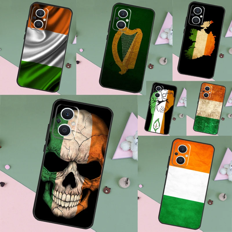Irlanda Irish Flag Case Coque Per Oppo Reno 4Z 5Z 2Z 8T Reno 4 5 6 7 8 Lite Oppo Find X3 Lite X2 Neo X5 X6 Pro