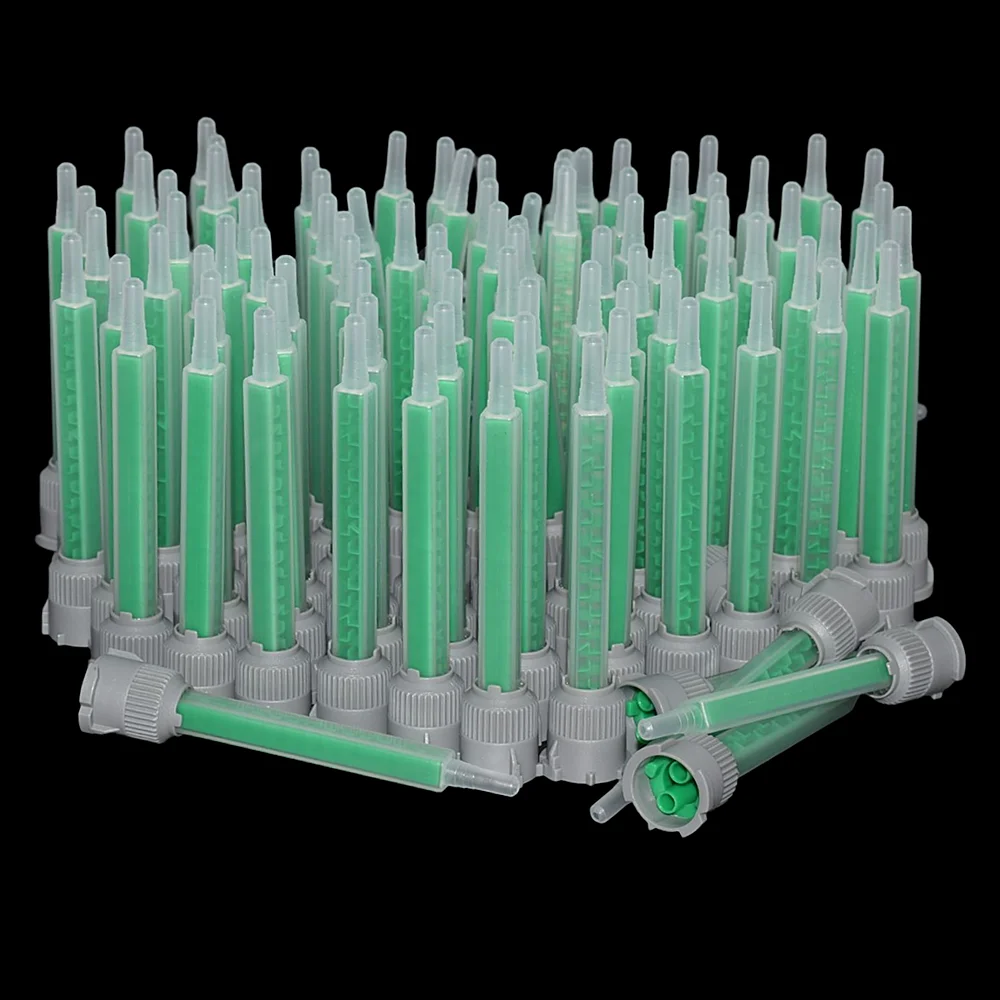 50pcs Epoxy Adhesive Applicator Static Mixer Nozzle Set Caulking Gun