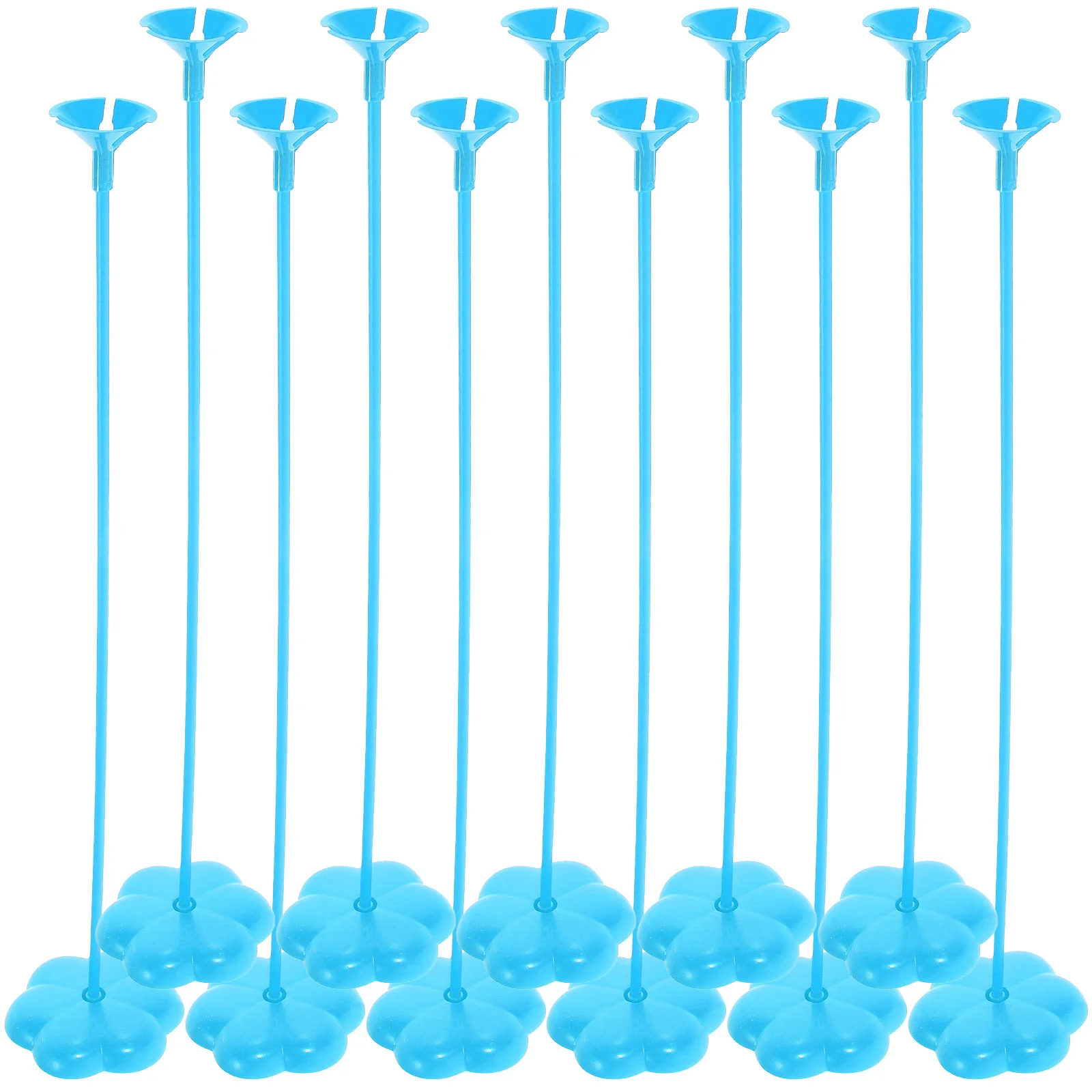 

50 Pcs Balloon Base Sticks with Stand Kit for Table Tall Plastic DIY Banquet Stands Centerpieces