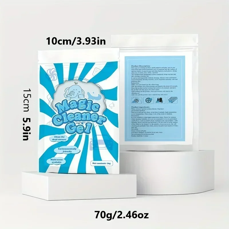 Car Cleaning Gel 2pcs Reusable Magic Air Outlet Dust Cleaner