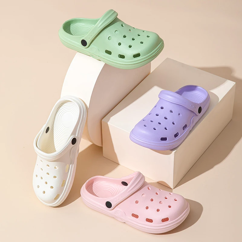 Dongdong Shoes and Slippers 2024 New Women's Summer Indoor Home Cute Anti Slip Home External Wear Baotou Slippers for Men