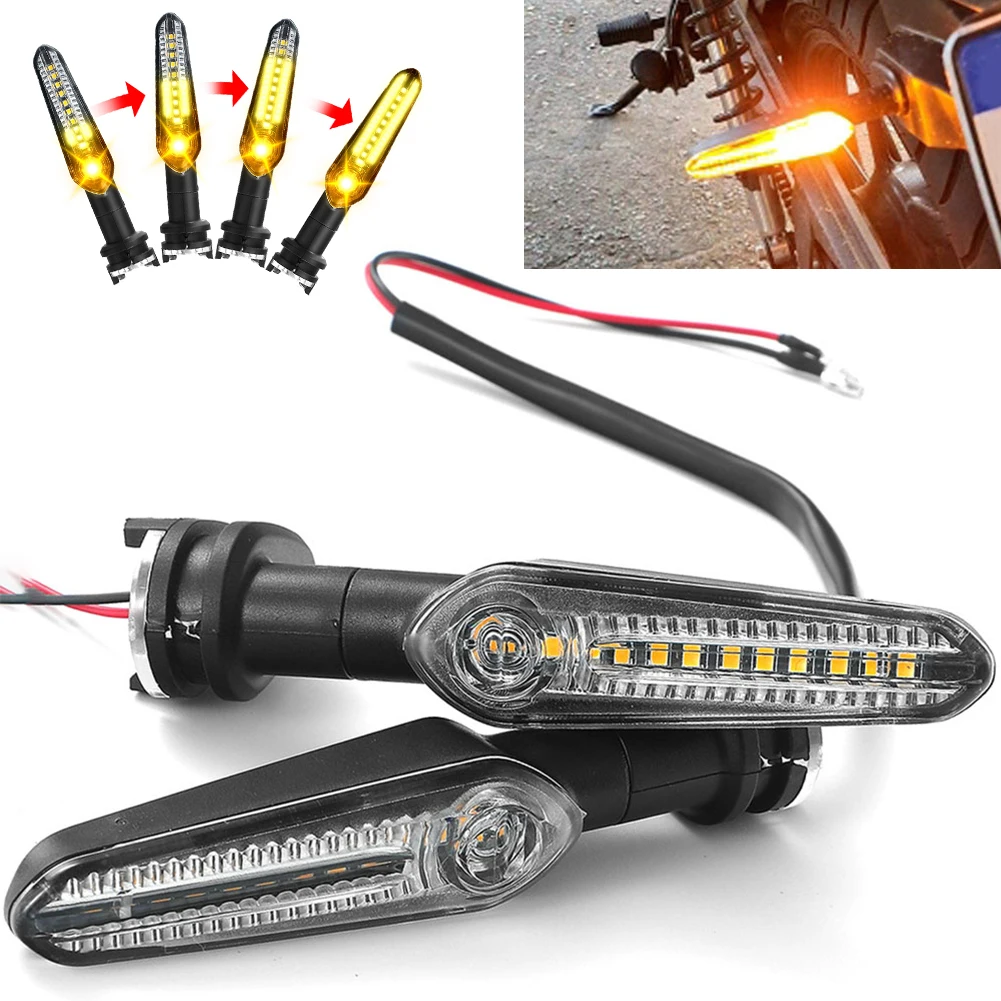 

4Pcs/Set 12V Universal LED Motorcycle Turn Signal Light Waterproof Blinker Indicator Flasher Lamp Motorbike Moto Accessories