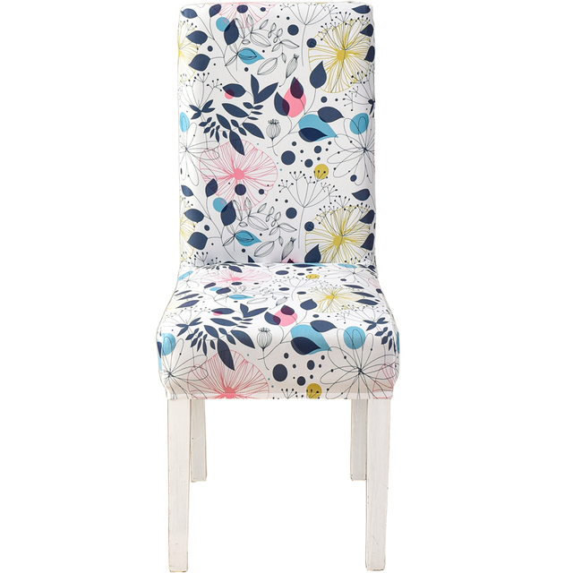 Chair Covers for Dining Room Printed Stretchable Dining Chair Slipcover Washable Removable for Kitchen Hotel,Restaurant