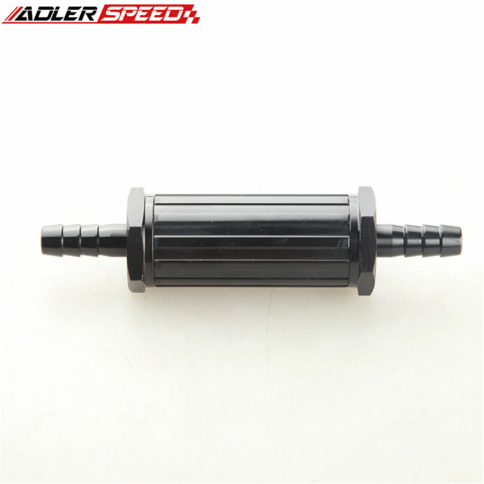 CNC 6061-T6 Aluminum 9mm/12mm/15mm Black Anodized Billet Magnetic Fuel Filter 30 Micron