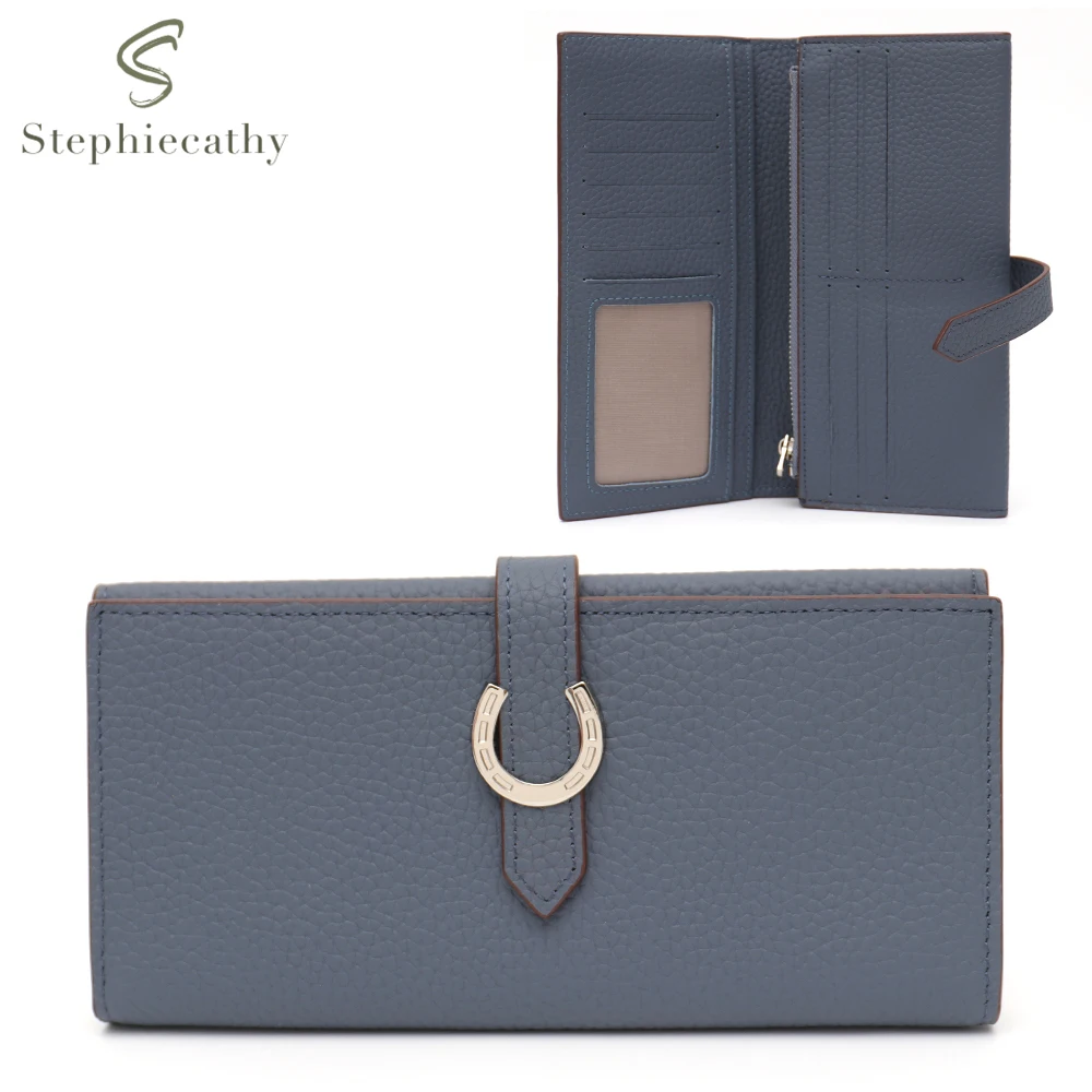 Sc Fashion Portafoglio Lungo Bifold In Vera Pelle Per Donna 2023 Portamonete Portatile Portamonete Funzionale Giornaliero Portamonete Portamonete