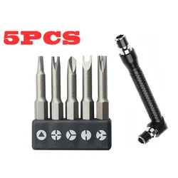Versatile Screwdriver Bit Tool Kit with Unique Shapes and Styles (5PCS Set)