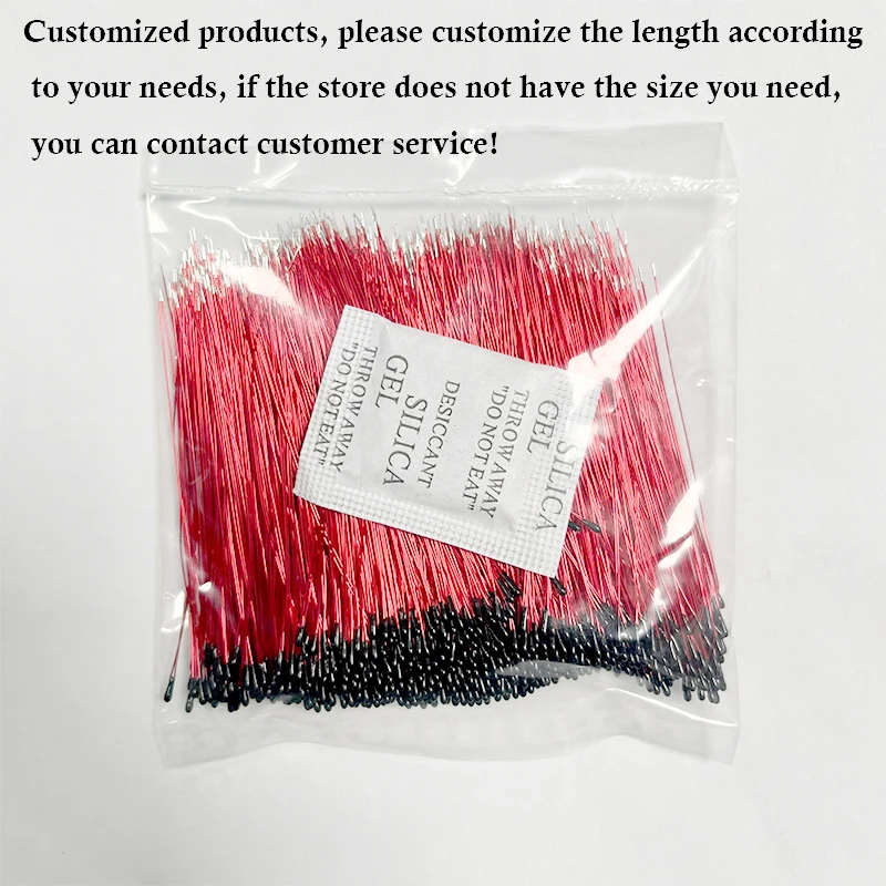 20pcs Thermistor NTC MF52B 5K 10K 100K Pure copper Enameled Wire Temperature Probe temperature sensor L30-80mm Thermal Resistor
