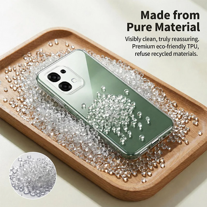 Flexible Durable Phone Case - Clear TPU Soft Transparent Cover