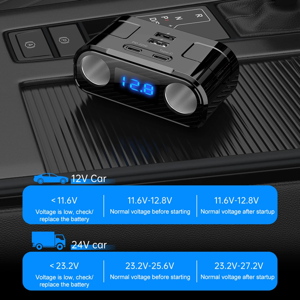     PD 22W USB  ÷ 2 , CŸ    2  , QC3.0