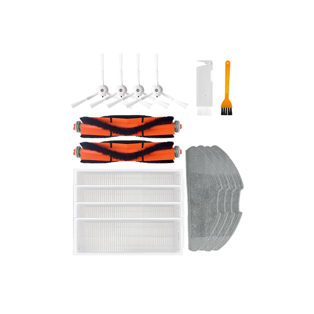 

Vacuum Cleaner Replacement Filter Mop Brush Kit for Xiaomi Mi Robot Vacuum Mop 2 Lite / Mop 2 Pro / MJSTL / MJST1S