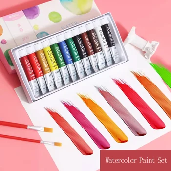 M&G Set di colori ad acquerello per studenti artisti Strumenti di pittura Tubi 12 colori 24 colori Lavabile professionale 1
