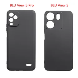 BLU View 5 Pro Frosted Black TPU Silicone Phone Case - Soft Protective Cover for BLU View 5 Pro (Black)