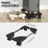 Adjustable Mobile CPU Stand Holder Tower Stand with Rolling Caster Wheels Computer Stand for Tower Fit Most PC Desk Accessories 1