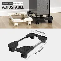 Adjustable Mobile CPU Stand Holder Tower Stand with Rolling Caster Wheels Computer Stand for Tower Fit Most PC Desk Accessories 1