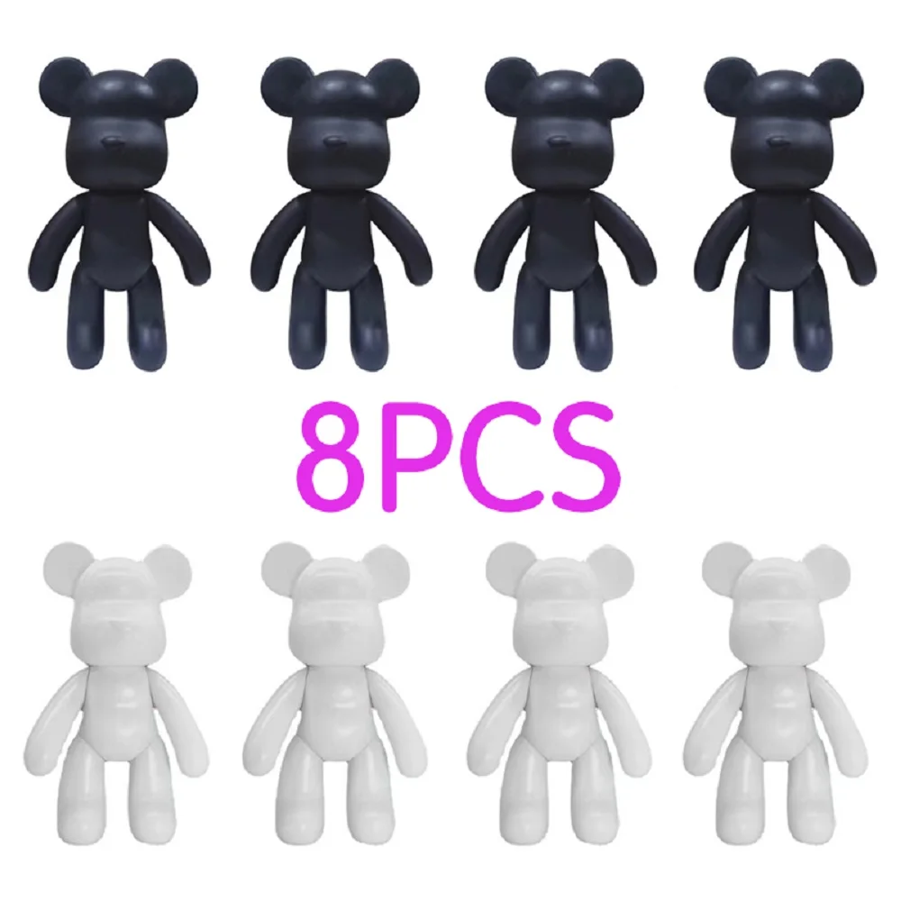 23cm-8pcs-wholesales-bear-handmade-brick-gloomy-bear-popobe-white-blank-vinly-toys-for-diy-painted-medicom-toys-collectors