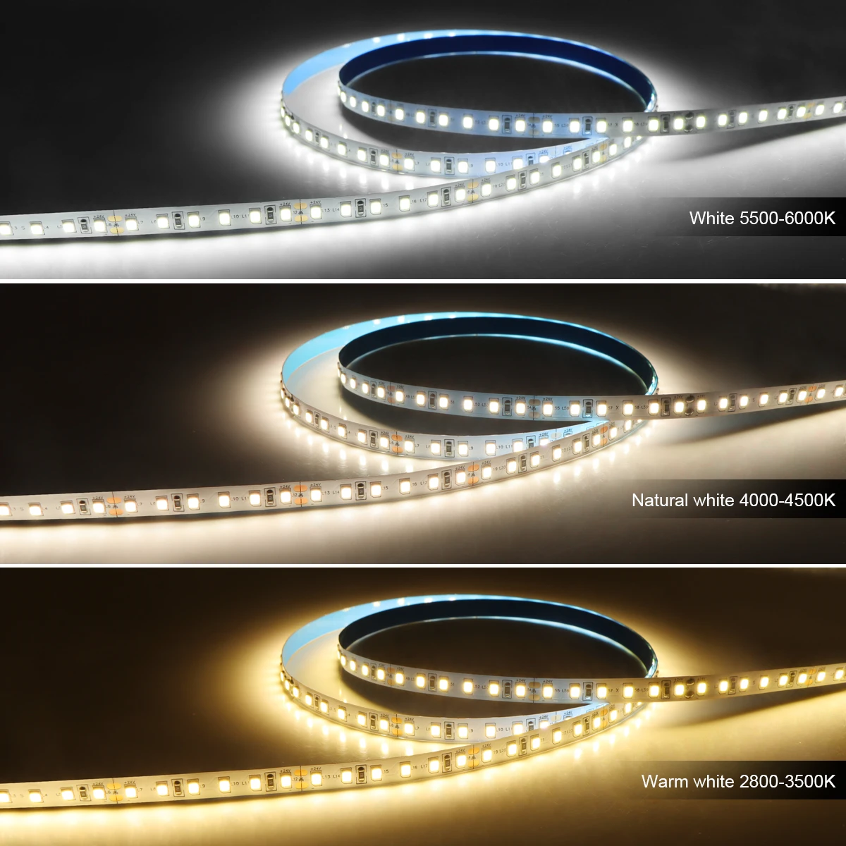 12V White LED Strip Light - 1000 Lumens