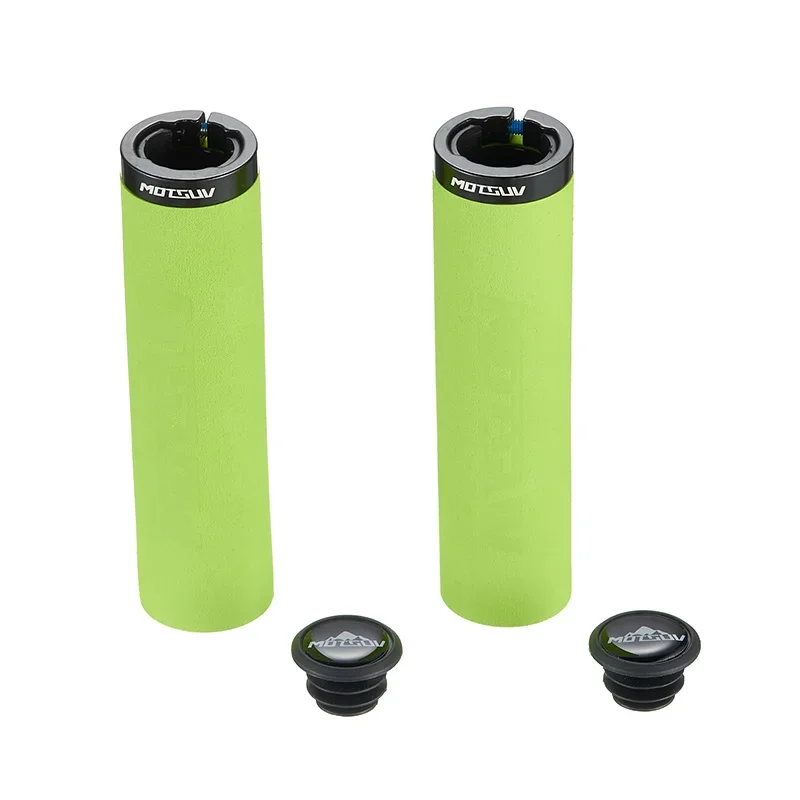 Bicycle Handlebar Grips Bike Handlebar Grips Bike Handle Grips MOTSUV Sponge Bicycle Grips MTB Handle Anti-skid Alloy Ultraight Cycling Handlebar Bike Accessories