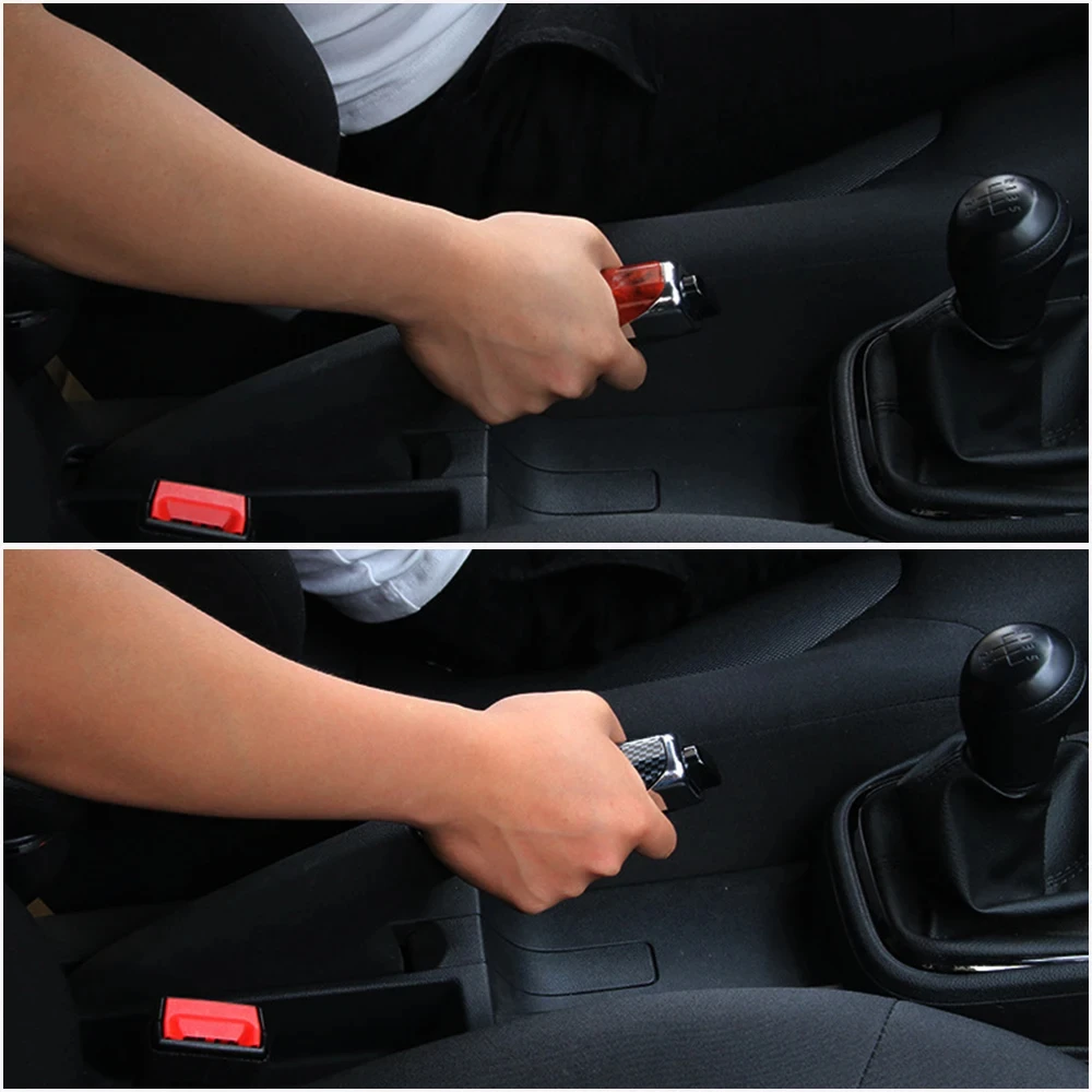 Car Universal Handbrake Grip Hand Brake Carbon Fiber Protector Cover Interior Stylish Decor hand brake cover car interior accessories