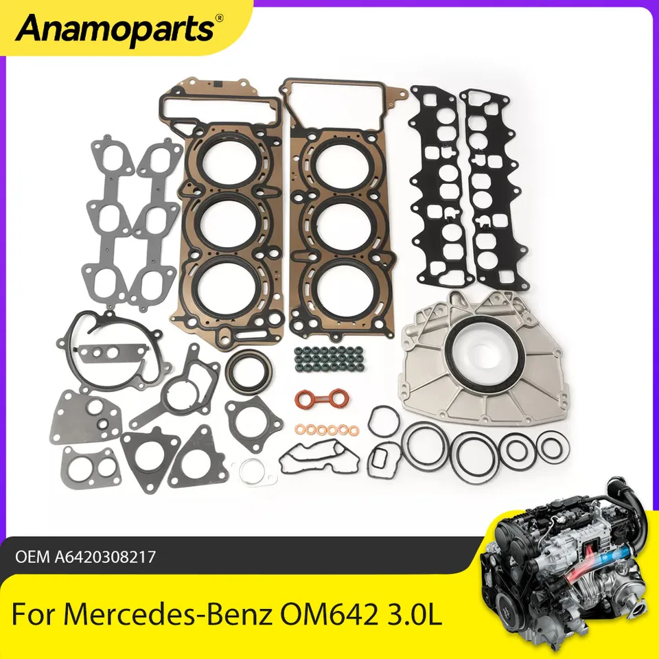 Ventildeckel Mercedes Dichtungssatz Inkl. Ölkühler Für Mercedes OM642 (W203, W204, W211, W164 U.a.) - 3 Jahre Garantie Mercedes OM642 Dichtungsatz
