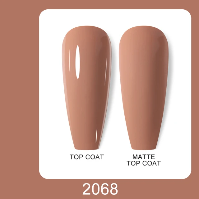 Arte Clavo 15ml Brown Coffee Color UV Gel For Nail Gel Nail Polish Varnish Hybrid Glitter Decoration Base Top Coat Set 2068