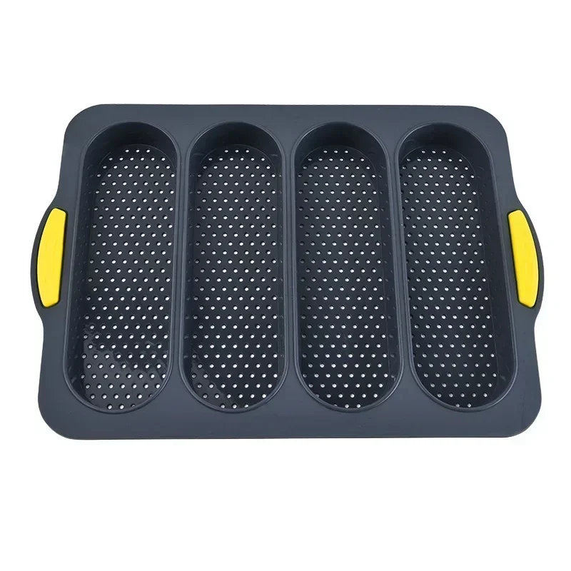 Baking Mould Restaurant Hamburger Bun Hot Dog Baguette Waffles Silicone Mold Non-stick Oven Tool kitchen Bakeware Accessories