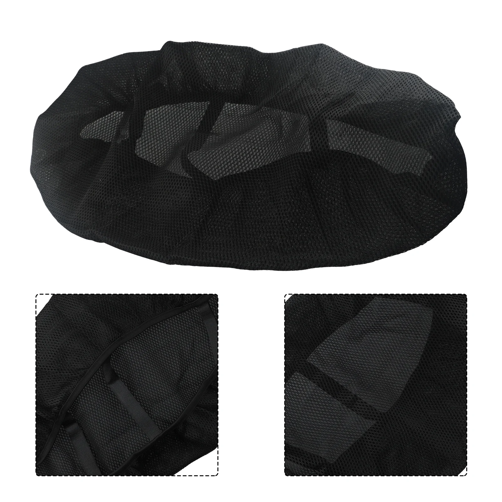 Motorcycle Cushion Seat Cover Motorcycle Mildew-proof Moisture-proof Motorcycle Pad Net 85*60CM Black Breathable