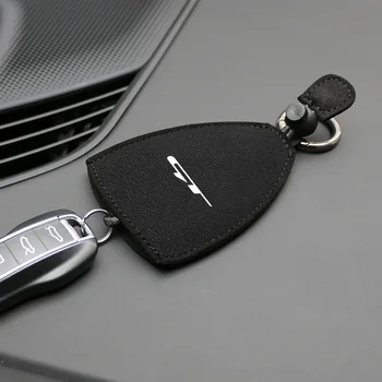 Per Kia GT Linea Elantra Sportage Rio Ev6 SELTOS Picanto K2 Custodia protettiva per chiave auto in pelle scamosciata Portafoglio chiave auto Copritasto automatico