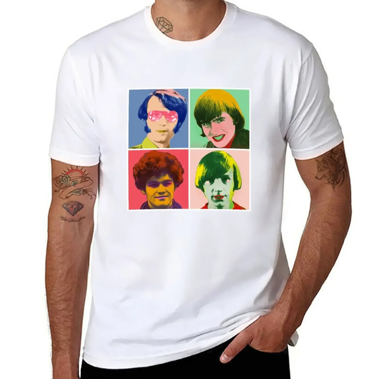 

Warhol Monkees T-Shirt boys animal print new edition kawaii clothes men t shirts