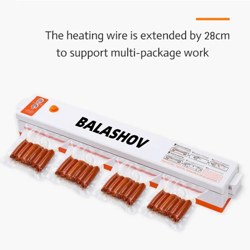 Bag sealer portable sealing machine food vacuum sealer Eletric Vacuum Sealer Degasser Machine 10PCS Vacuum Packaging Vinyl Bags for Home and Kitchen Supplies