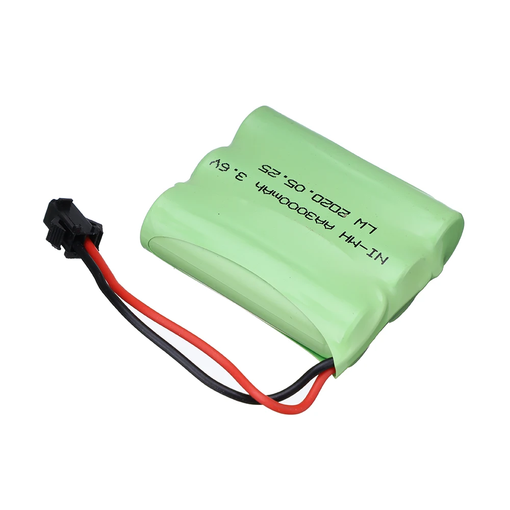 3.6v 3000mah NiMH Battery SM/JST/Tamiya For Rc toys Car Tank Train Robot Boat Gun Ni-MH AA 3.6 v 2400 mah Rechargeable Battery 5
