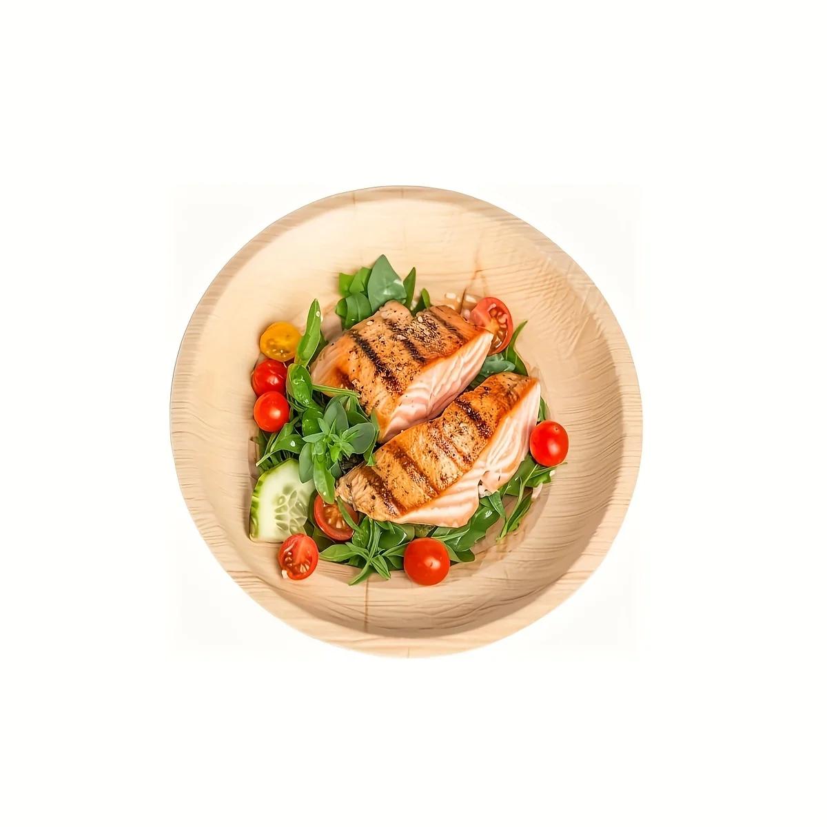 8-inch round palm leaf board party disposable dining plate