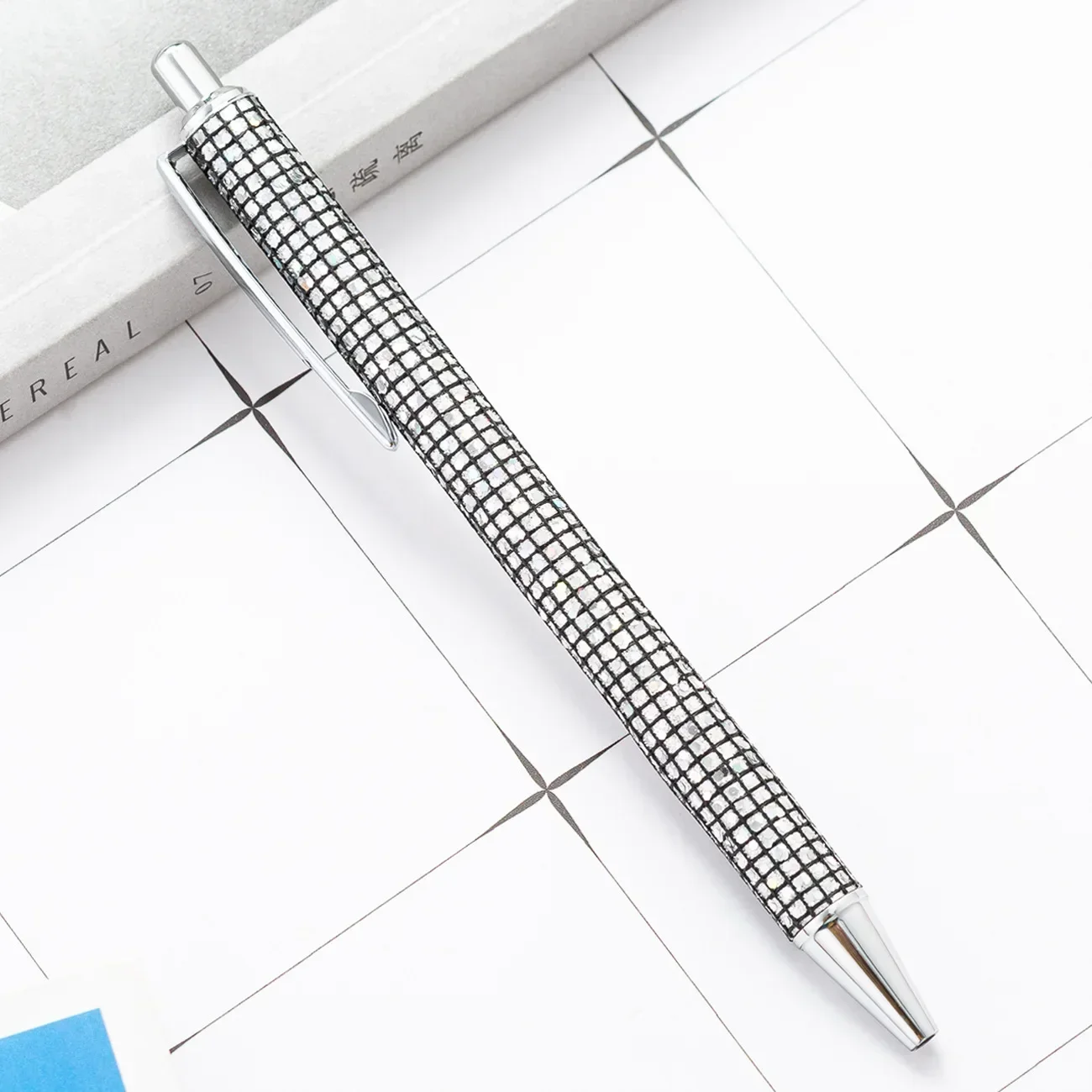 Rose Gold Glitter Ballpoint Pen - Elegant Stationery & Promotional Gift